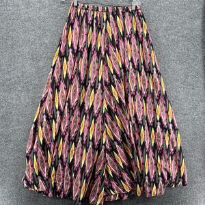 Mix Nouveau Skirt Size M Maxi Colorful Pull On Flowy Long Artsy Hippie Gypsy